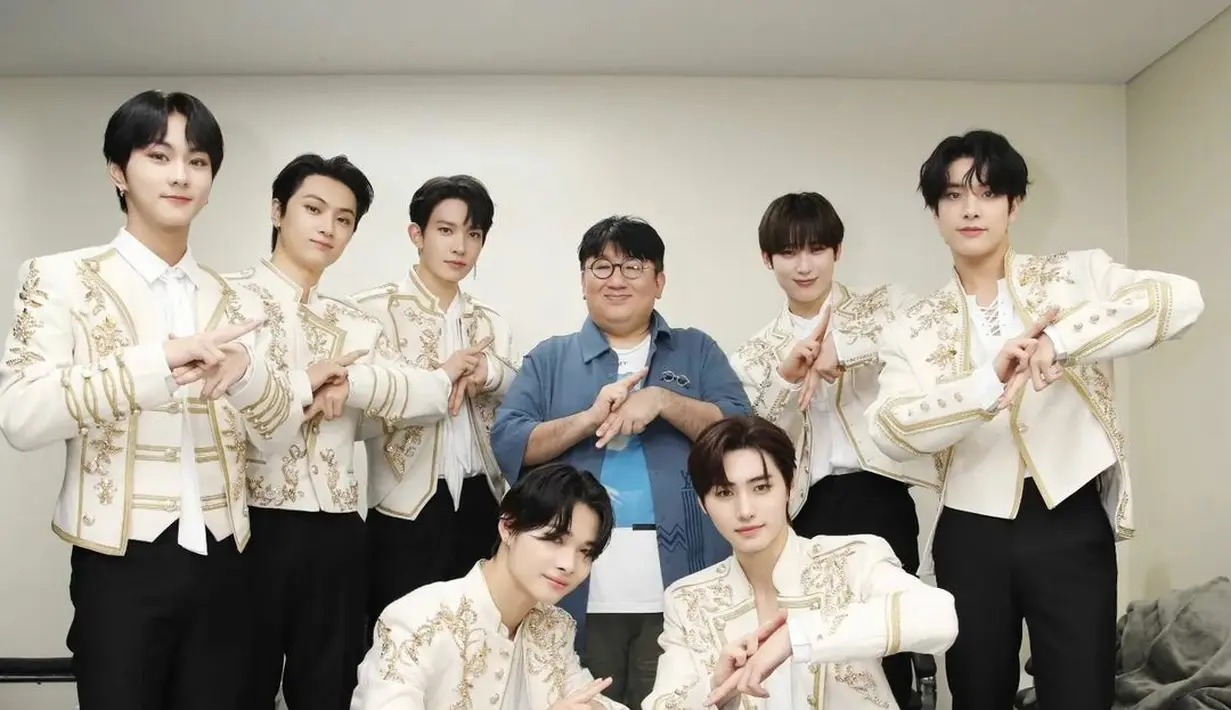 Bang Si Hyuk dan Enhypen. (Instagram/ hitmanb72)