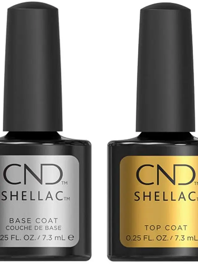 CND Shellac Power Polish UV base and top coat