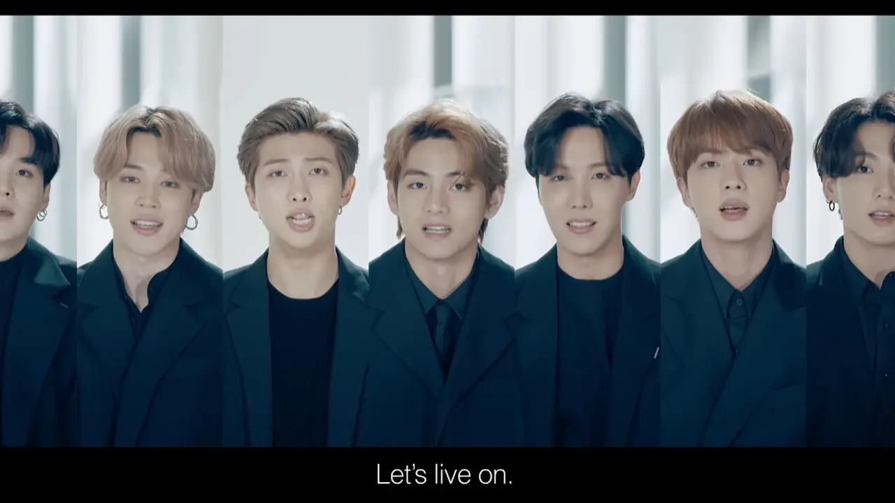 BTS dalam pidato Sidang Umum PBB ke-75 (YouTube/ BangtanTV)