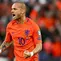 Meski sudah berusia 33 tahun namun hingga kini Wesley Sneijder tetap menjadi pilihan utama di lini tengah Timnas Belanda. (AFP/Jerry Lampen)