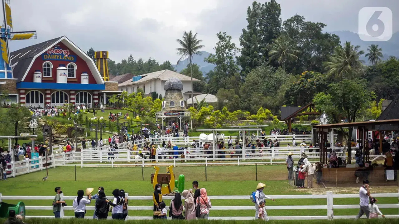 Tempat Wisata Kawasan Bogor Dipadati Pengunjung