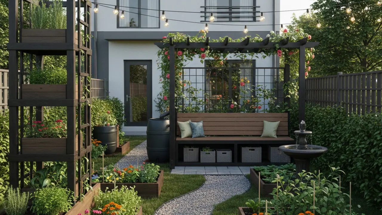 Desain Kebun Mini di Halaman Belakang untuk Rumah Kecil