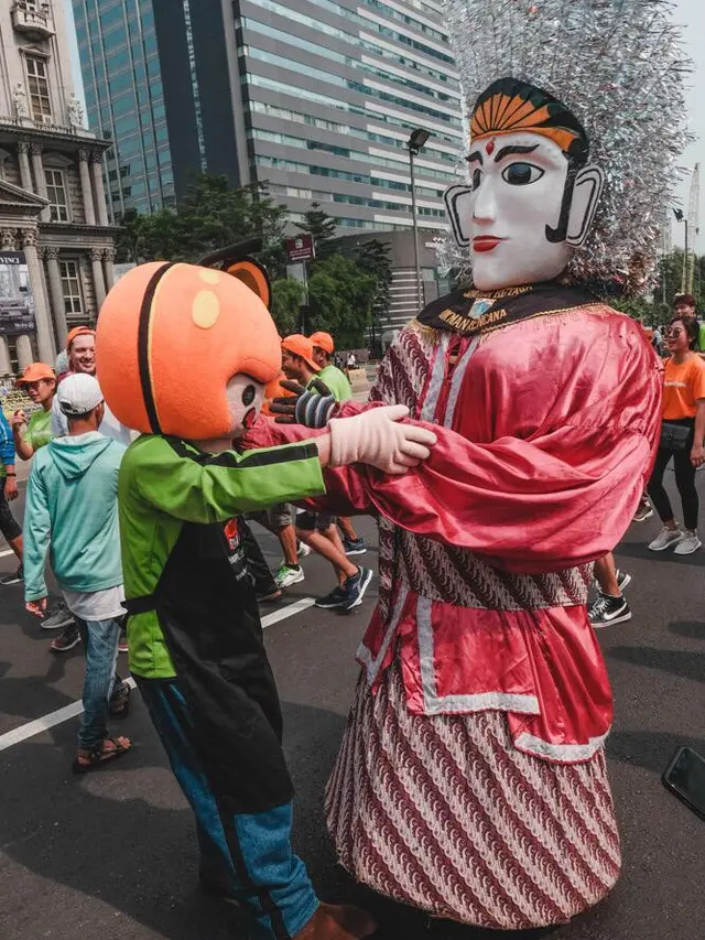 AppleBoy, Maskot Imut dari HappyFresh Meriahkan Car Free Day Jakarta body 1