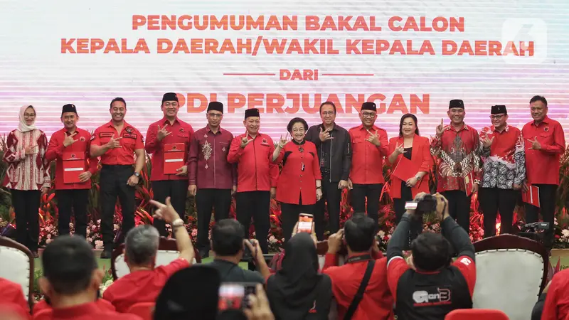 60 Bakal Calon Kepala Daerah Terima Surat Rekomendasi dari PDIP