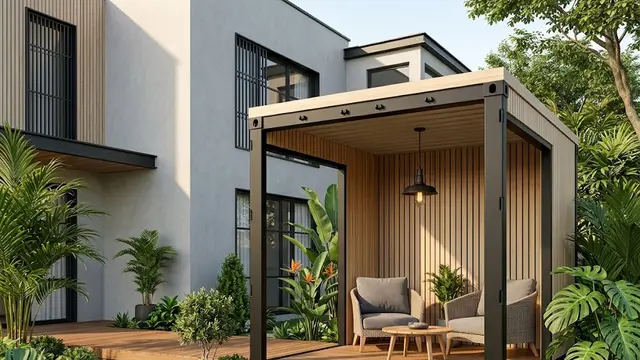 Gazebo Mini Konsep Kontainer yang Modern