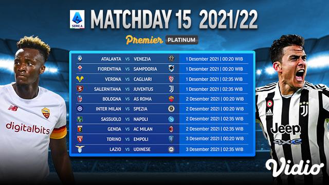 Jadwal liga italia 2021 22
