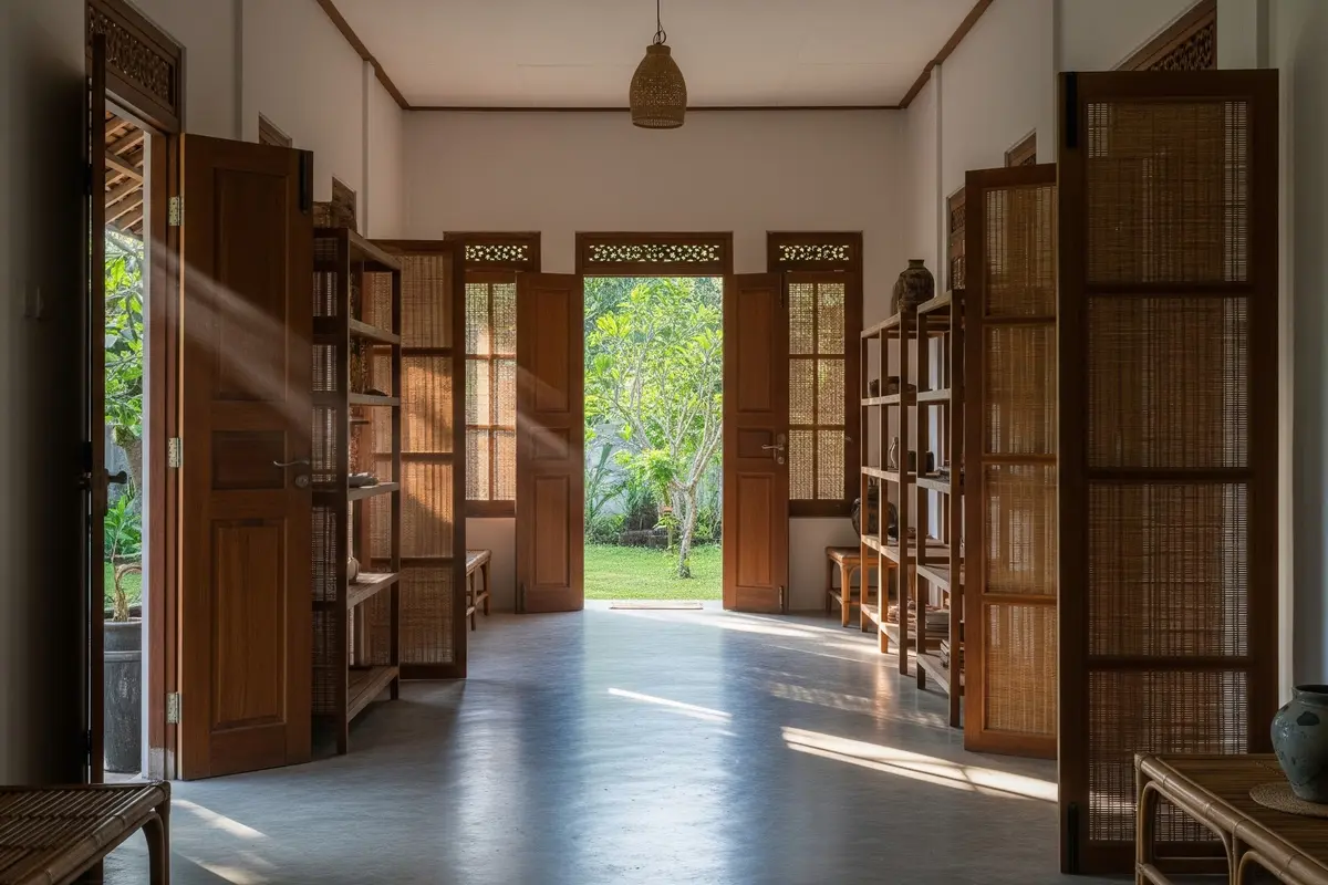 Rumah Desa Dengan Lorong Angin