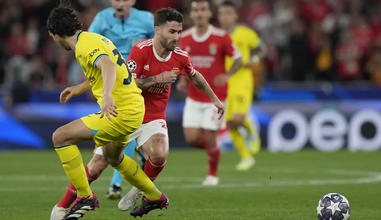 Dua gol kemenangan I Nerazzurri dicetak Nicolo Brella (menit ke-51) dan Romelu Lukaku (82).  (AP Photo/Armando Franca)