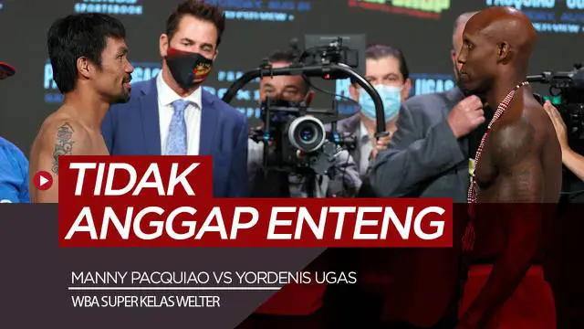 Berita video jelang perebutan gelar WBA Super kelas welter antara Manny Pacquiao Vs Yordenis Ugas di Las Vegas