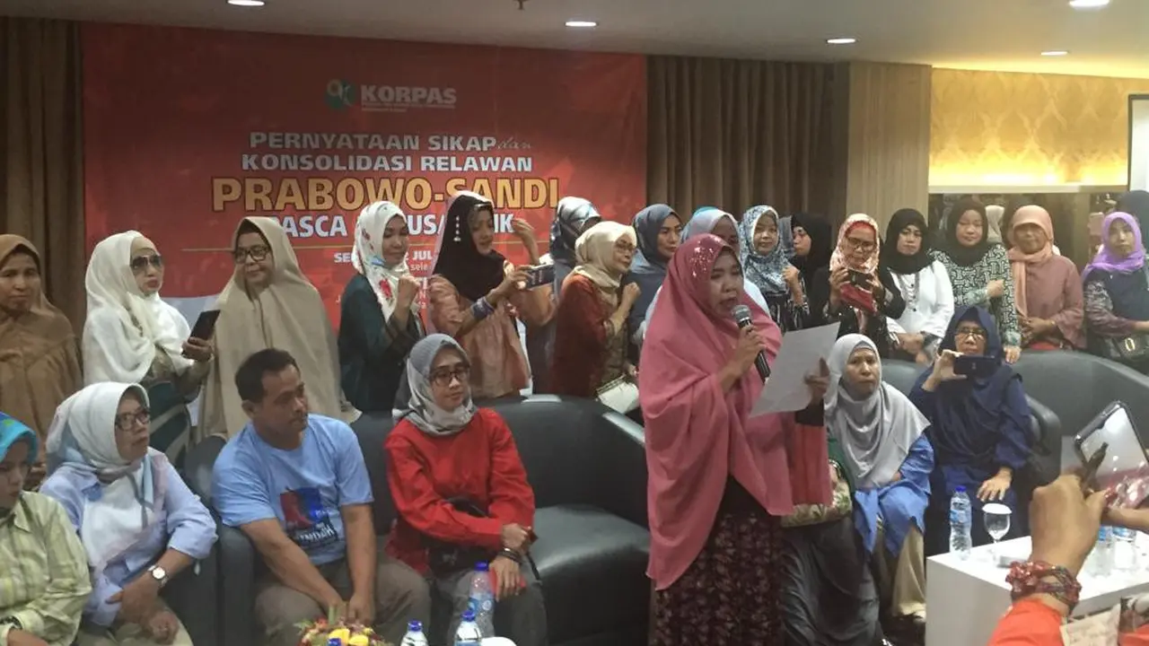Konsolidasi Relawan Prabowo-Sandi Ricuh Gara-Gara Ucapan Selamat untuk Jokowi-Ma'ruf
