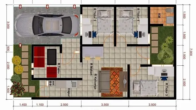 Rekomendasi 6 Desain Rumah Minimalis Modern 3 Kamar, Ideal untuk Keluarga Baru