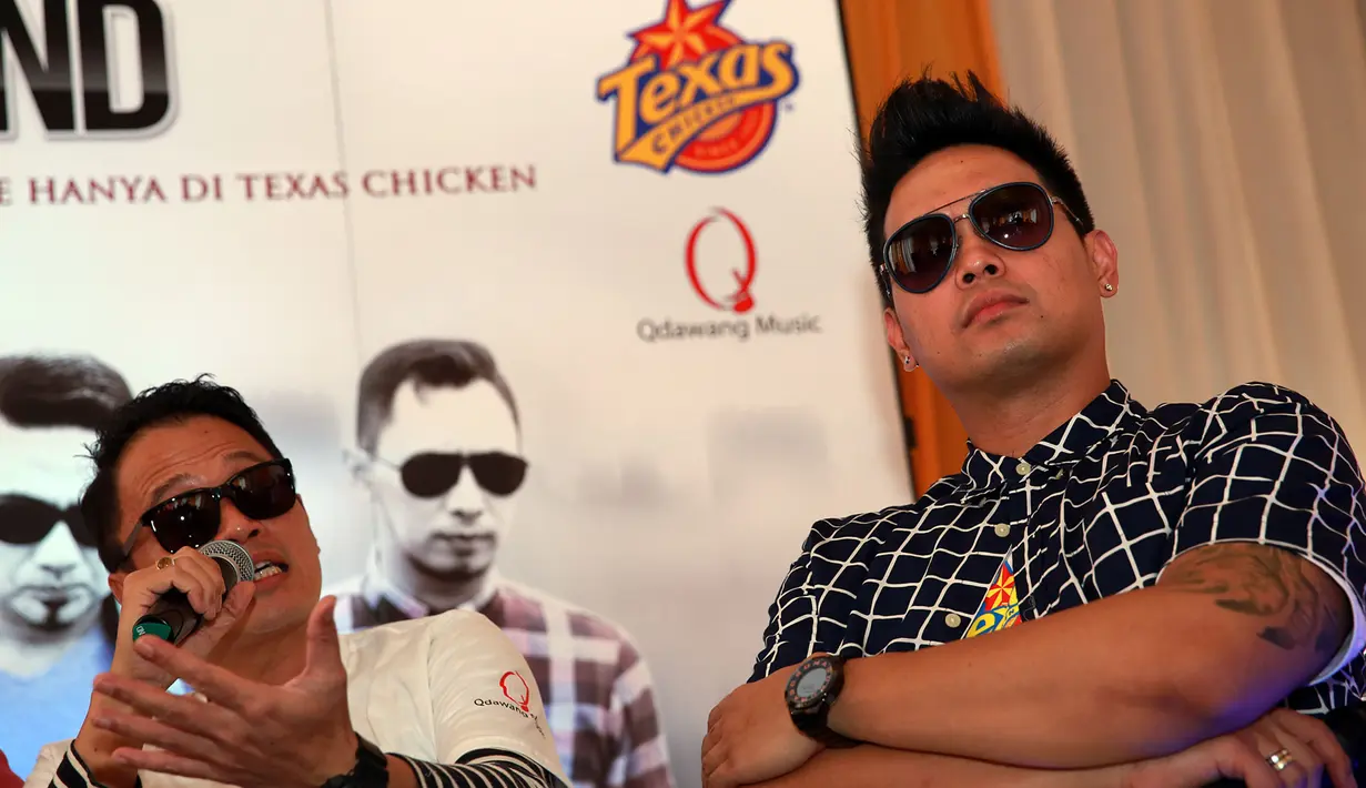 Dalam jumpa pers peluncuran album di kawasan Cikini, Jakarta, Rabu (23/3/2016) Ada Band mencoba menawarkan aneka musik selain genre pop. (Deki Prayoga/Bintang.com)