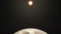 Ilustrasi Ross 128 b, planet yang menjadi target pencarian kehidupan 'alien' (ESO/ M. Kornmesser)