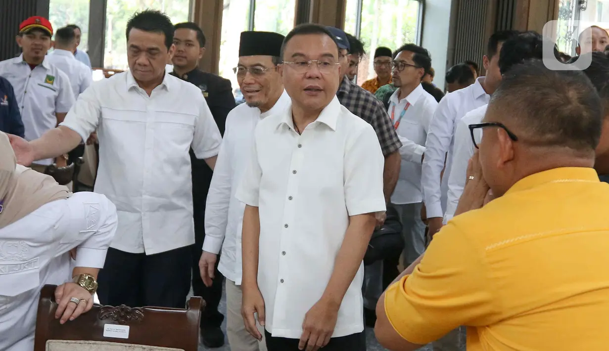 Sufmi Dasco Ahmad mengatakan pihaknya masih belum bisa merinci kesimpulan yang telah diambil dalam rapat tersebut. (Liputan6.com/Herman Zakharia)