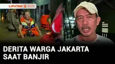 Di tengah kepungan banjir di Kebon Pala, Jatinegara yang tingginya mencapai 2 meter, petugas gabungan mengevakuasi seorang wanita yang akan melahirkan. Sementara itu, seorang anak hilang diduga hanyut di Kali Sunter.