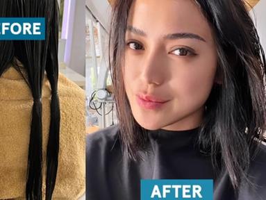 Saat ditanya oleh awak media ternyata Jessica Iskandar tidak sembarang memotong rambutnya sepanjang 23 sentimeter. Ibu dua anak itu mengungkapkan kalau dirinya turut serta dalam sebuah program amal sebagai bentuk dukungan untuk pejuang kanker. (Liputan6.com/IG/@inijedar)