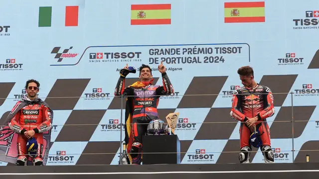 Podium Main Race MotoGP Portugal 2024