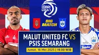 Link Siaran Langsung BRI Liga 1: Malut United FC vs PSIS Semarang di Vidio