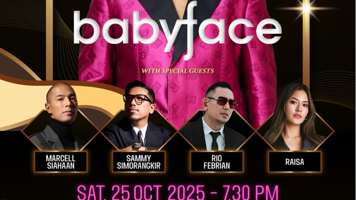 Konser Babyface Live in Jakarta 2025 Diundur hingga Oktober, Bakal Dimeriahkan Marcell hingga Raisa