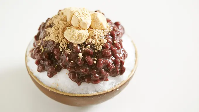 patbingsu es serut kacang merah