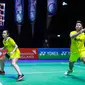 Penampilan ganda campuran Indonesia, Praveen Jordan/Melati Daeva Oktavianti, di All England 2020. (PBSI)