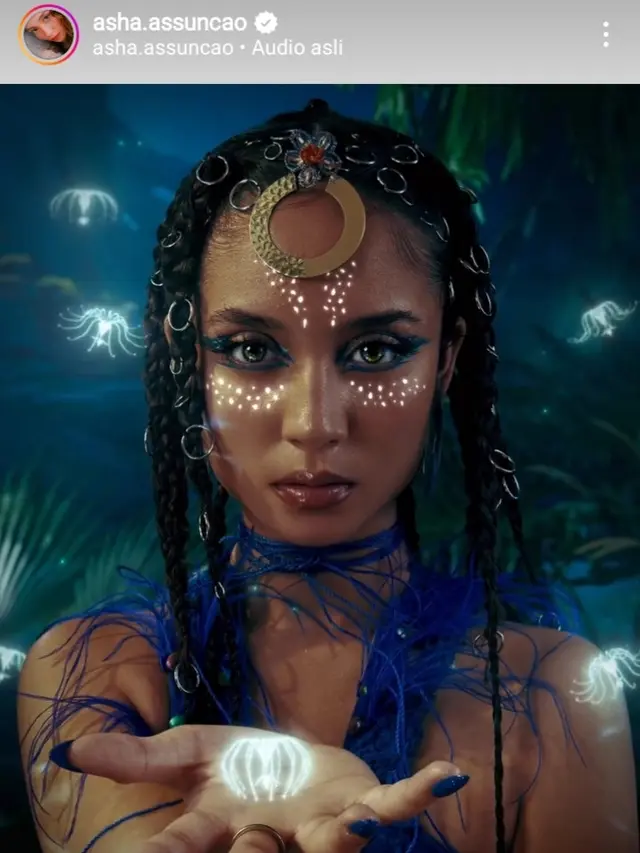 Potret artis Indonesia bertema Avatar The Way of Water (Foto: Instagram asha.assuncao)