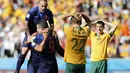 Timnas Belanda sukses menggasak Australia 3-2 di Stadion Beira Rio, Porto Alegre, Brasil, (18/6/2014). (REUTERS/Edgard Garrido)