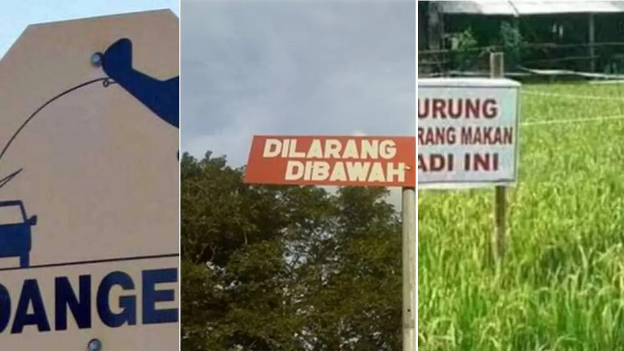 Rambu Lalu Lintas Aneh Dan Lucu