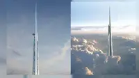 Pembangunan Kingdom Tower di Jeddah, Arab Saudi selesai pada tahun 2018 akan menjadi pencakar langit pertama yang melebihi 1 kilometer. (News.com.au)