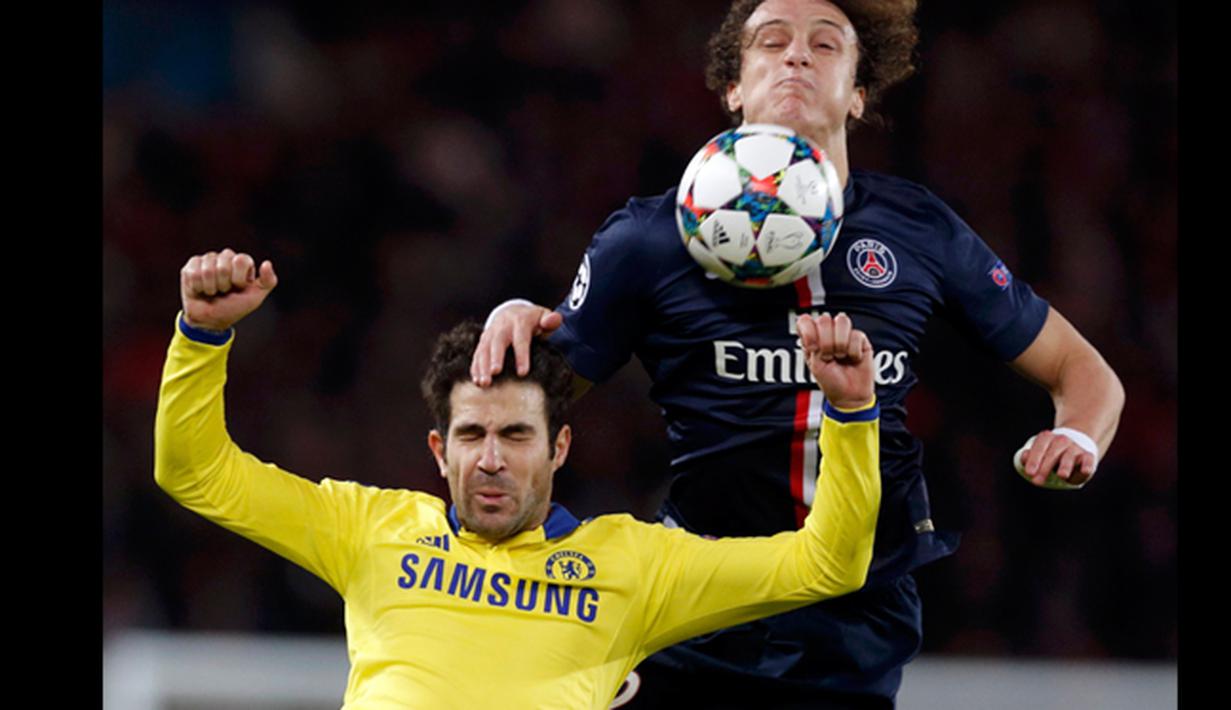 Paris Saint-Germain bermain imbang dengan Chelsea FC saat putaran 16 besar Liga Champion di Stadion Parc des Princes, Paris (17/2/2015). (REUTERS/Philippe Wojazer)