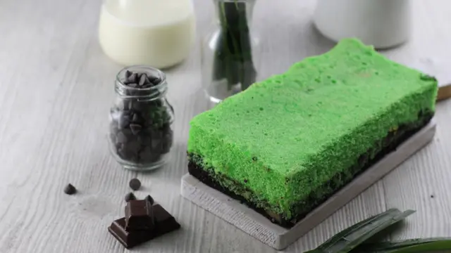 brownies pandan kukus