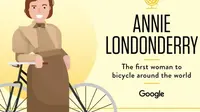 Annie Londonderry, perempuan pertama yang bersepeda keliling dunia  (Google)