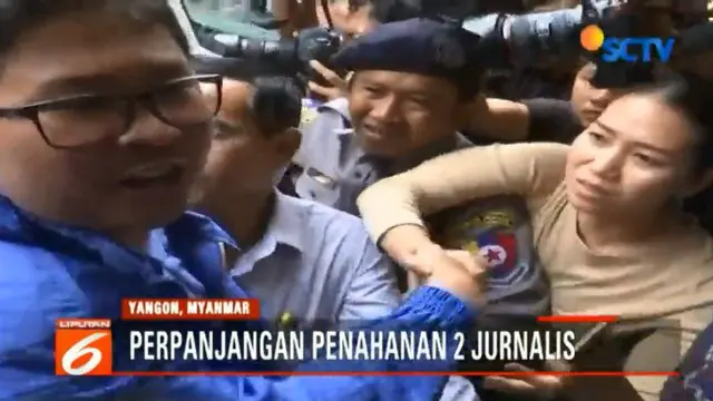 Pemerintah Myanmar Perpanjang Masa Tahanan 2 Jurnalis Reuters