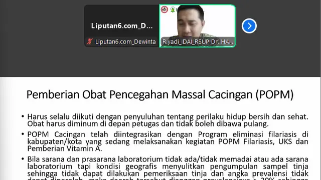 Seminar "Dampak Cacingan pada Anak" Oleh IDAI, Jumat, 22 Agustus 2025.
