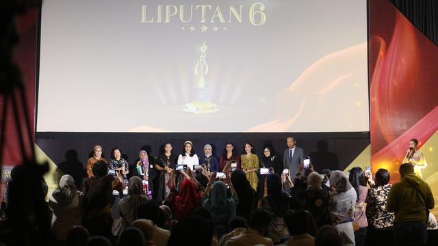 Chairwoman Asosiasi Energi Surya Indonesia (AESI) Mada Ayu Habsari di acara Anugerah Liputan6 untuk Anugerah Perempuan Hebat. (Foto:Liputan6.com/Helmi F)