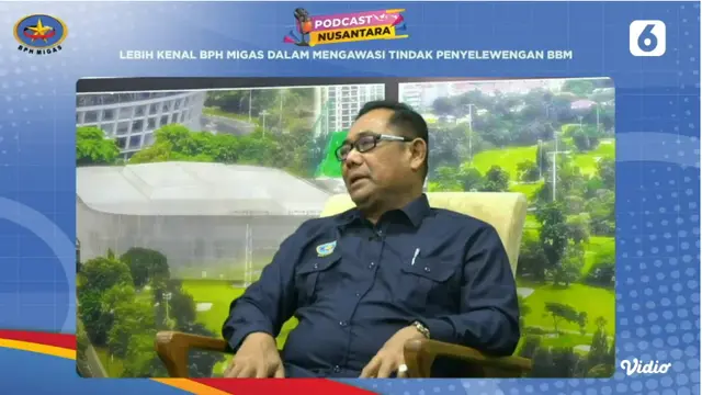 Podcast Nusantara dengan tema Lebih Kenal BPH Migas Dalam Mengawasi Tindak Penyelewengan BBM, yang ditayangkan secara streaming, Jumat (13/10/2023).