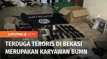 Detasemen Khusus 88 antiteror Polri menangkap seorang terduga teroris di daerah Bekasi, Jawa Barat, pada Senin siang. Tim Densus juga menyita ribuan butir peluru dan senjata api, serta bendera ISIS dari dalam rumah terduga teroris yang merupakan kary...