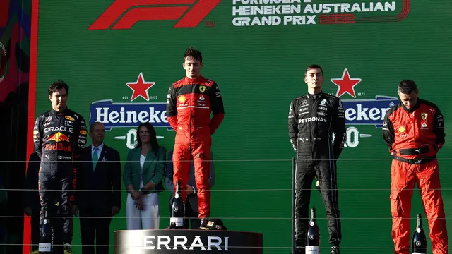 Pembalap Ferrari Charles Leclerc Juara F1 GP Australia 2022