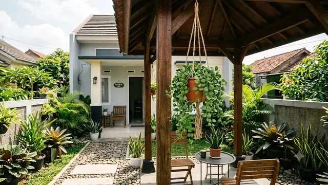13 Tanaman yang Cocok Digantung di Gazebo, Hadirkan Suasana Teduh Alami