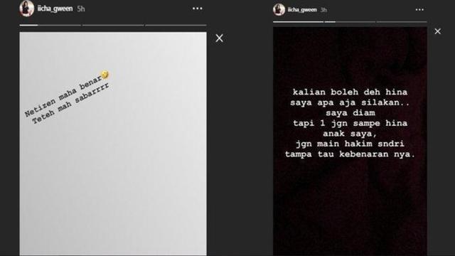 Instagram Stories Icha Gween (Instagram/ @iicha_gween)