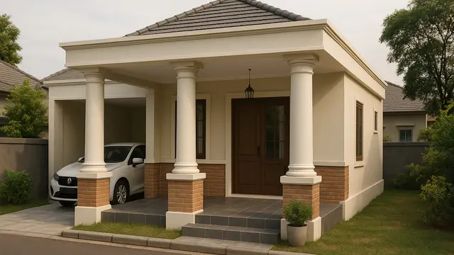 Model Rumah 6x9 dengan Garasi