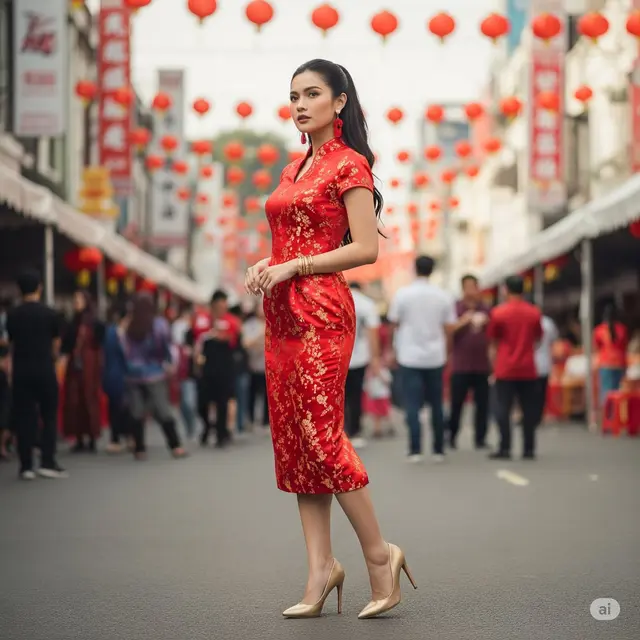 Baju Brokat Pesta Elegan 2025. Foto: Gemini