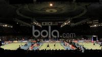 Suasana lapangan Indonesia Open 2017 di Jakarta Convention Center, Jakarta, Selasa (13/6/2017). (Bola.com/M Iqbal Ichsan)