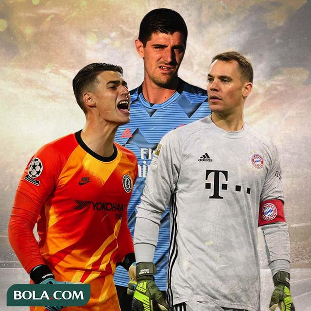 Ilustrasi - Kepa Arrizabalaga, Thibaut Courtois, Manuel Neuer