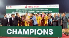 Australia meraih gelar Piala AFF U-19 2016 setelah mengalahkan Thailand 5-1 dalam laga final di Stadion Hang Day, Hanoi, Sabtu (24/9/2016). (Aseanfootball.org)