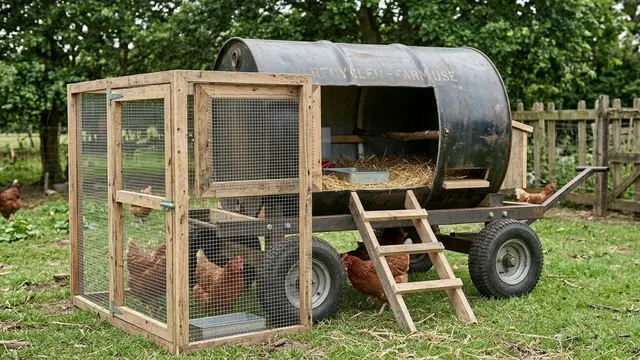 Kandang Ayam Drum Beroda Gemini AI