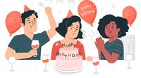 Ilustrasi Ulang Tahun (Photo created by stories on Freepik)