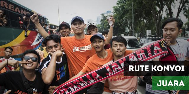 VIDEO: Ini Rute Konvoi Juara Persija Jakarta