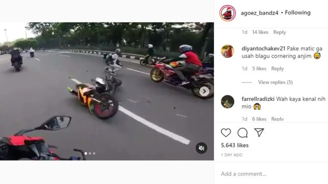 Yamaha Mio dan Honda BeAT (instagram @agoez_bandz4)