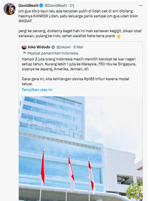 Serupa dengan Cerita Kiky Saputri, David Beatt Beber Pengalaman Keluarga yang Kena Prank Rumah Sakit di Indonesia Sampai Bikin Surat Wasiat